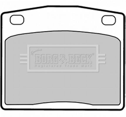 BORG & BECK Комплект тормозных колодок, дисковый тормоз BBP1287